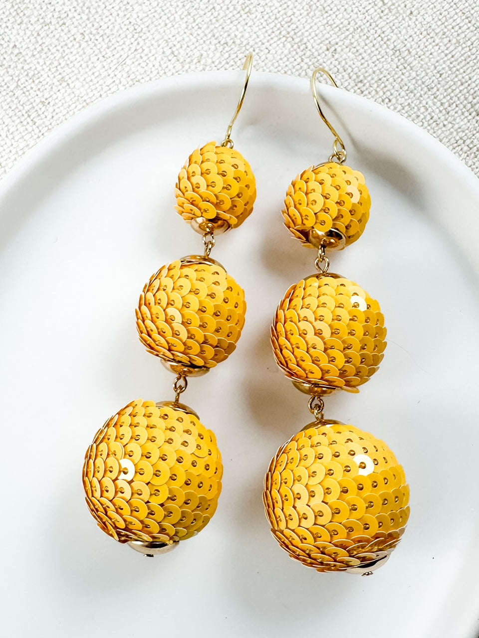 Fun & Peppy Earrings, Yellow