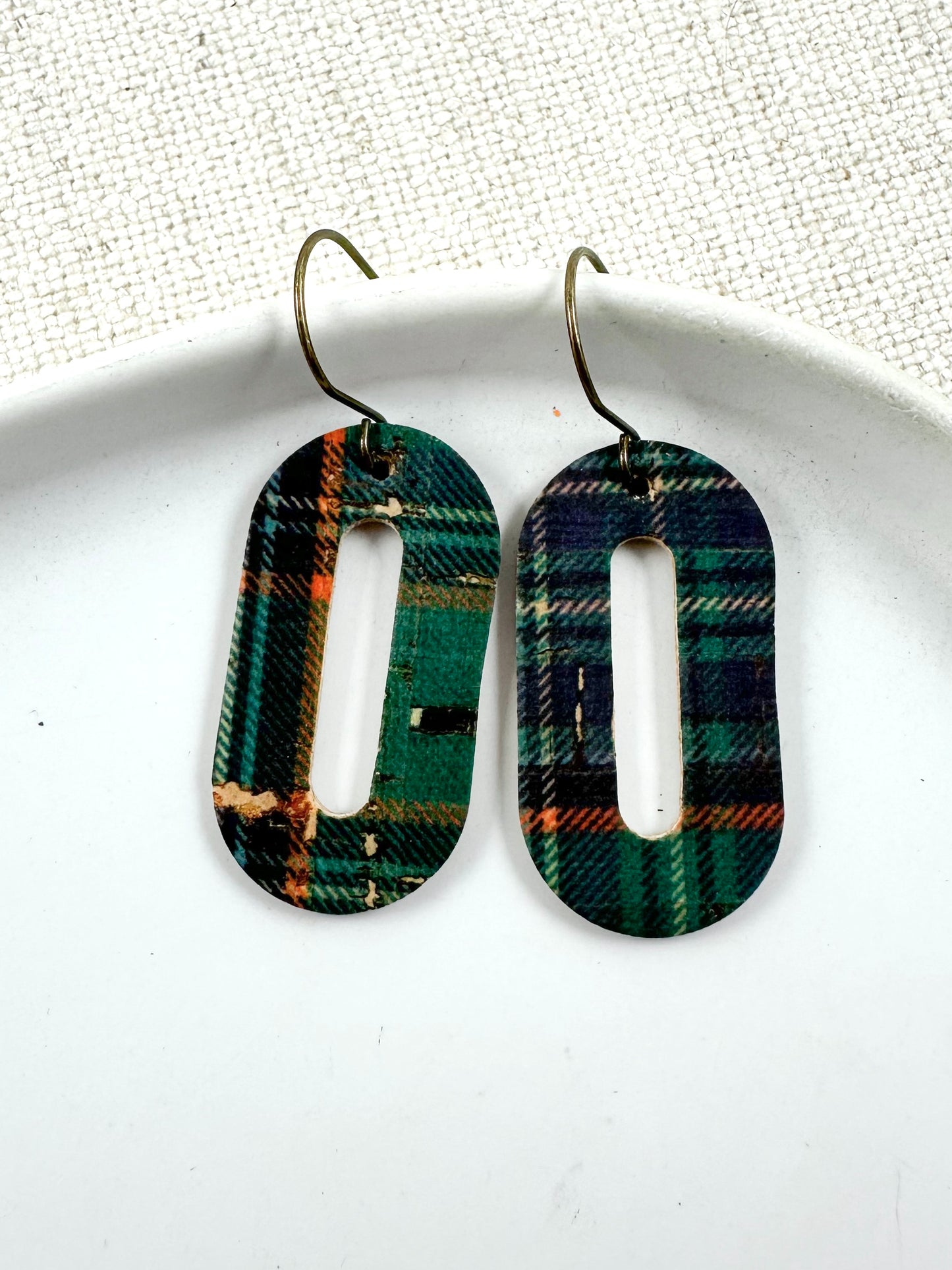 Green Tartan Plaid Cork