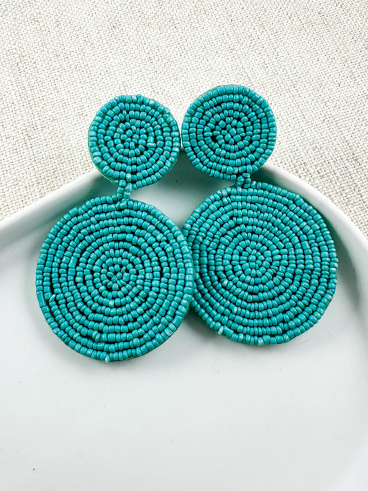 Boundless Beads Earrings, Turquoise