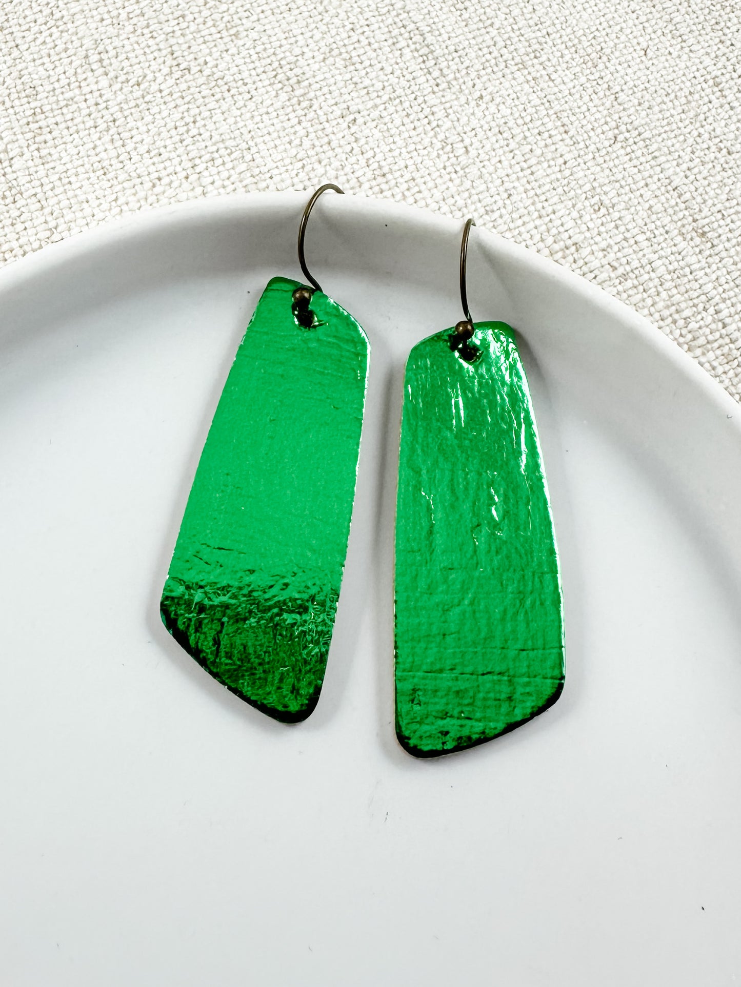 Emerald Edge Earrings