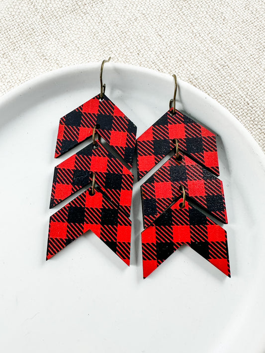 Flannel Warmth Earrings