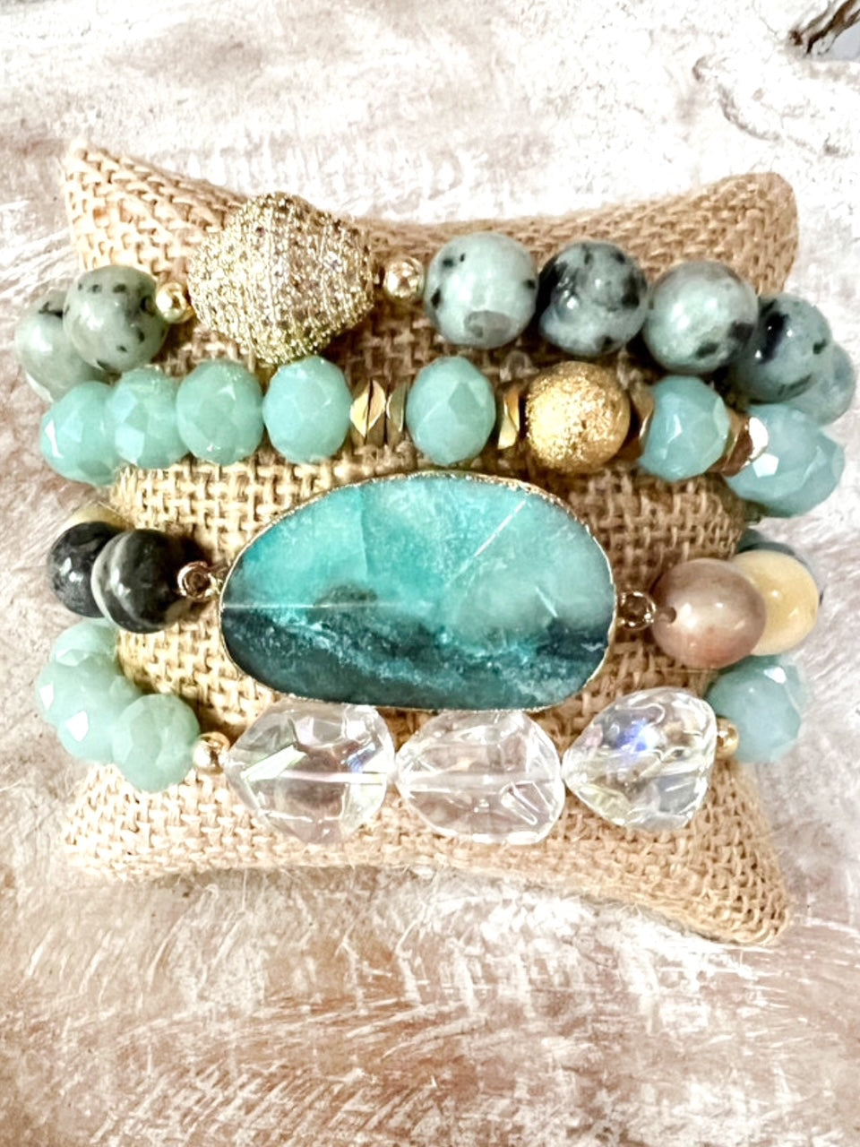 Frosted Shoreline Bracelet Set