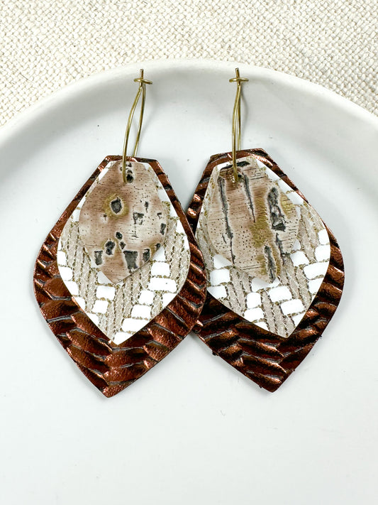 Birch & Bronze Earrings