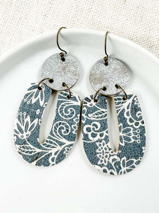 Lace & Leather Earrings