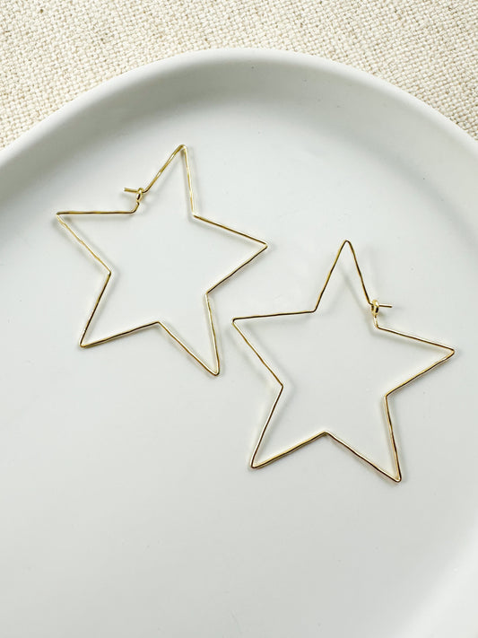 Star Hoops, Gold