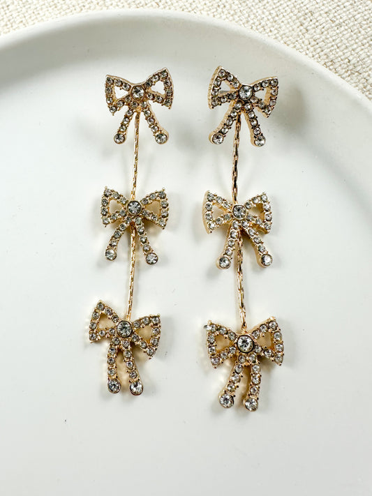 Bow Cascade Earrings