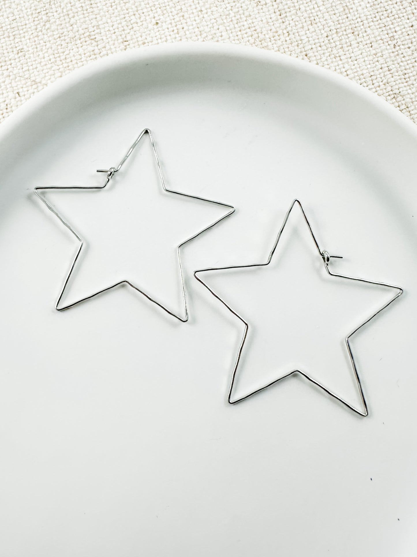 Star Hoops, Silver