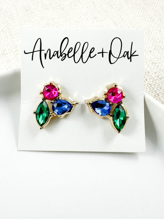 Petal Spark Studs, Multi