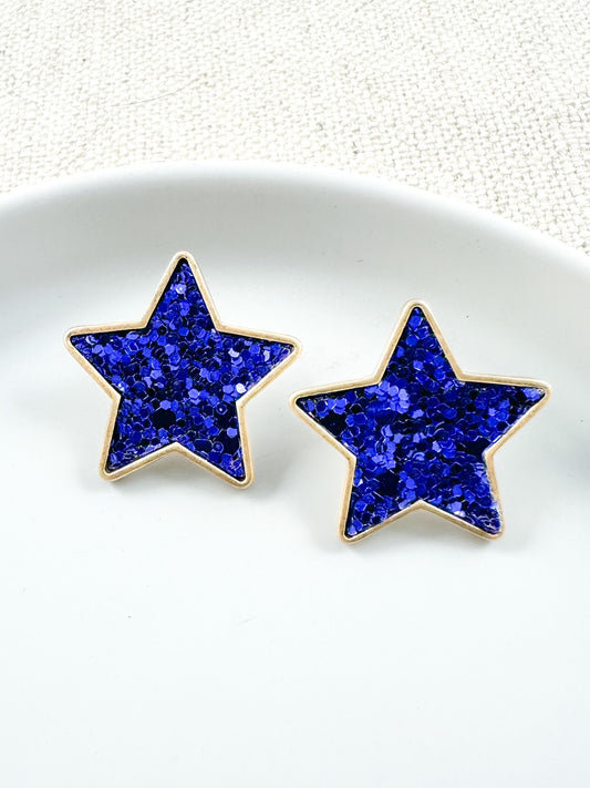 Stardust Studs, Blue