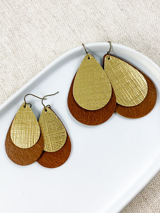 Cognac Gleam Earrings