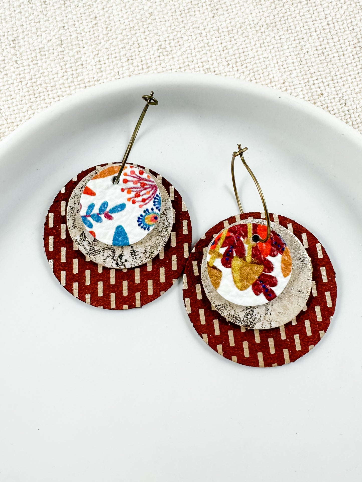 Mulberry & Floral Earrings