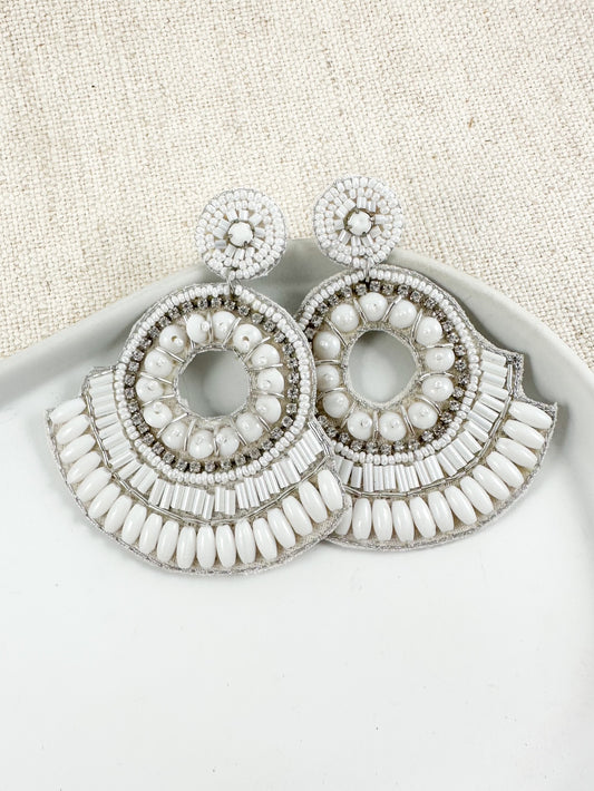 White Ember Earrings