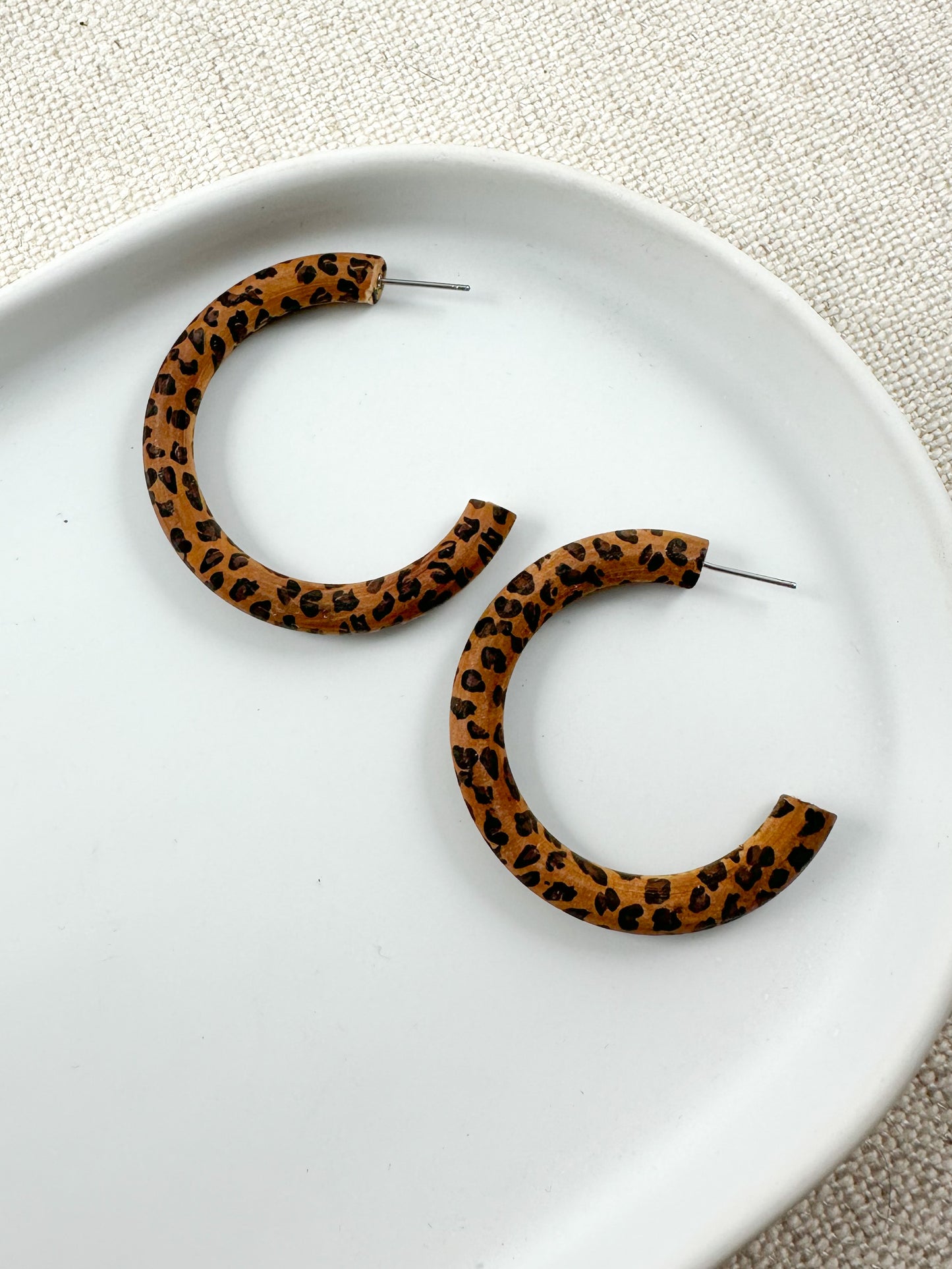 Wild Curve Hoops, Chocolate Brown