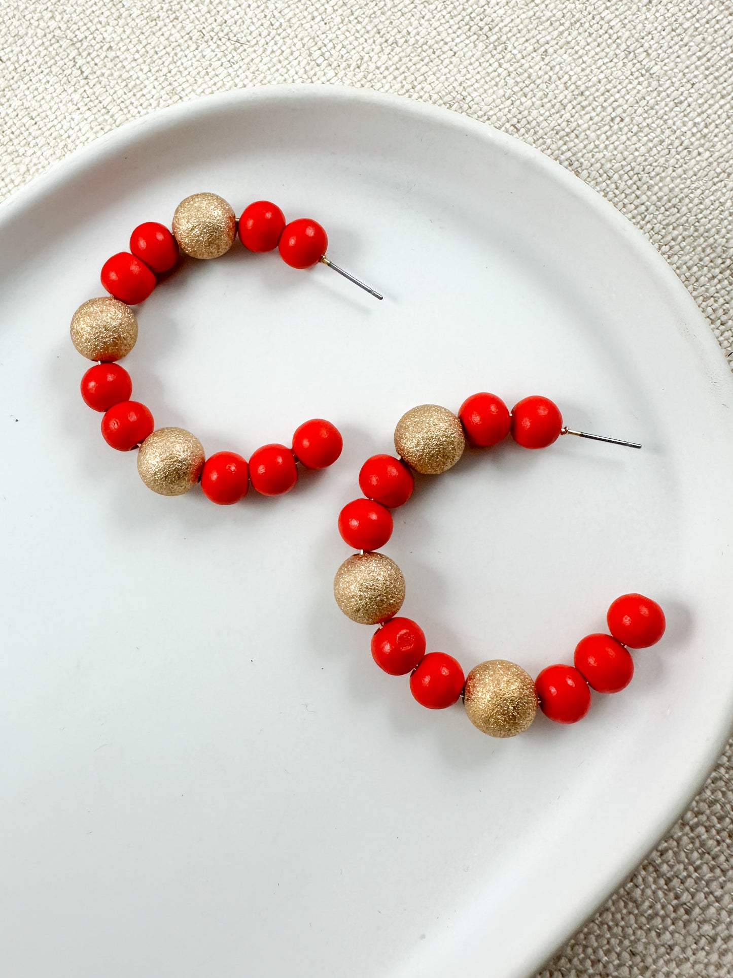 Fizz & Spark Hoops, Red