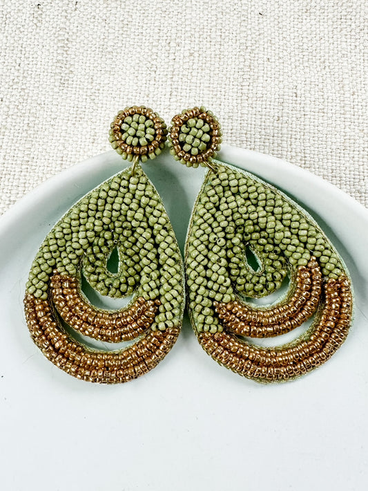 Gonna Love You Forever Earrings, Green