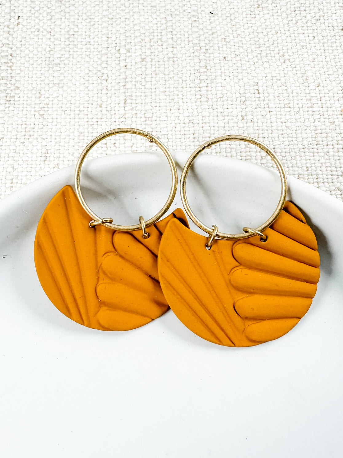 Forever After Earrings, Mustard