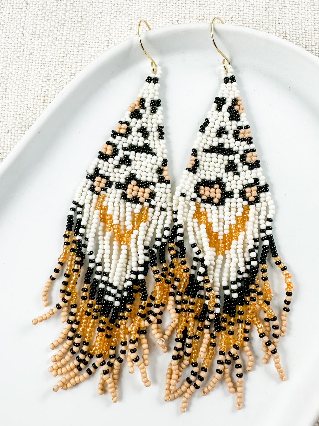 Almond Leopard Earrings