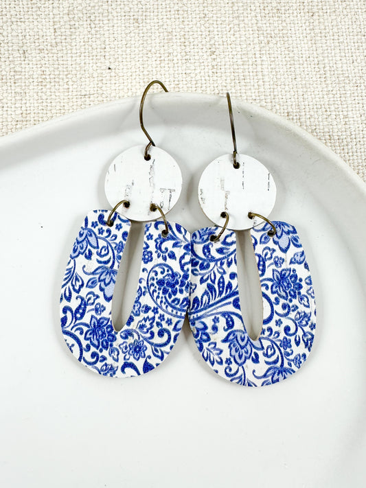 Lace & Indigo Earrings