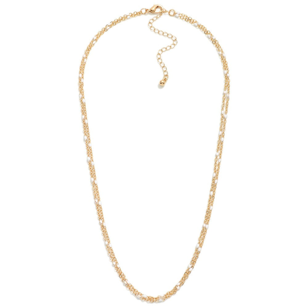 Whisper Chain Necklace, White