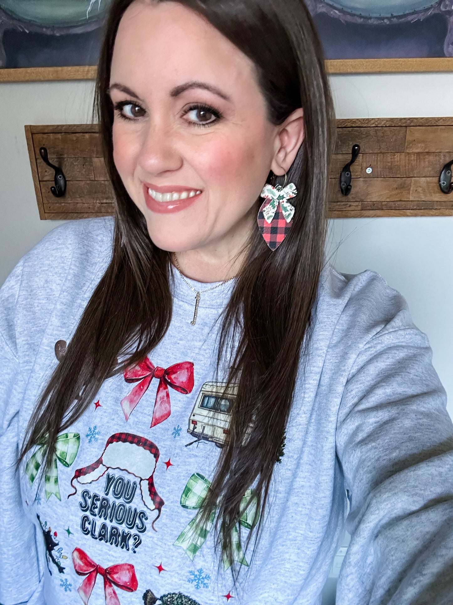 Plaid & Holly Perfection Earrings