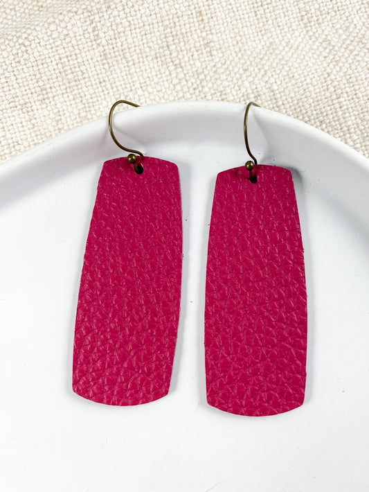 Velvet Rose Bar Earrings