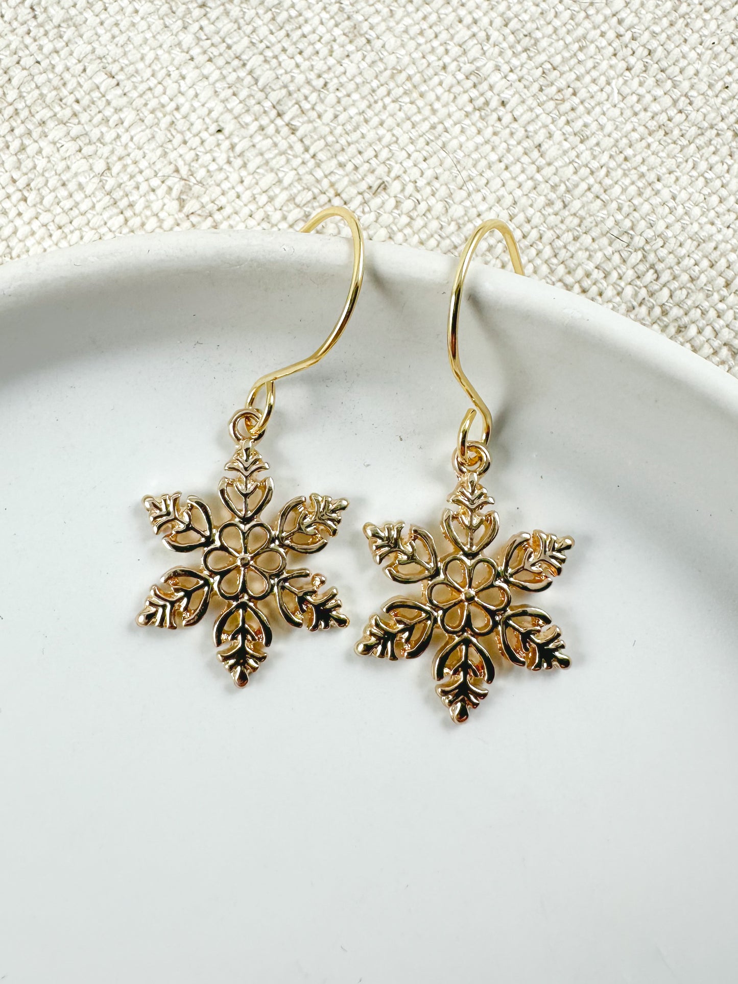 Golden Frost Earrings