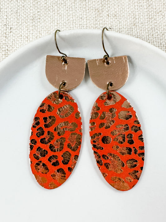 Rouged Rose Gold Earrings