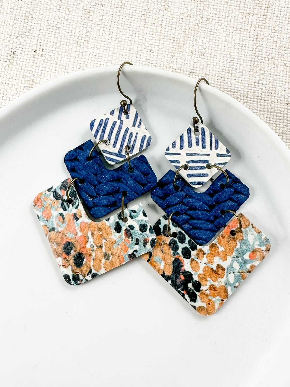 Navy Sunset Earrings