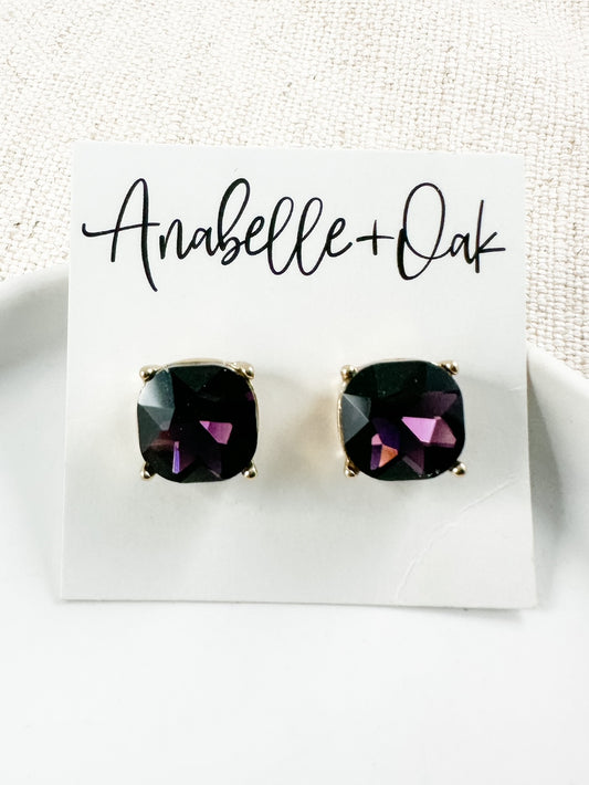 Amethyst Haze Studs