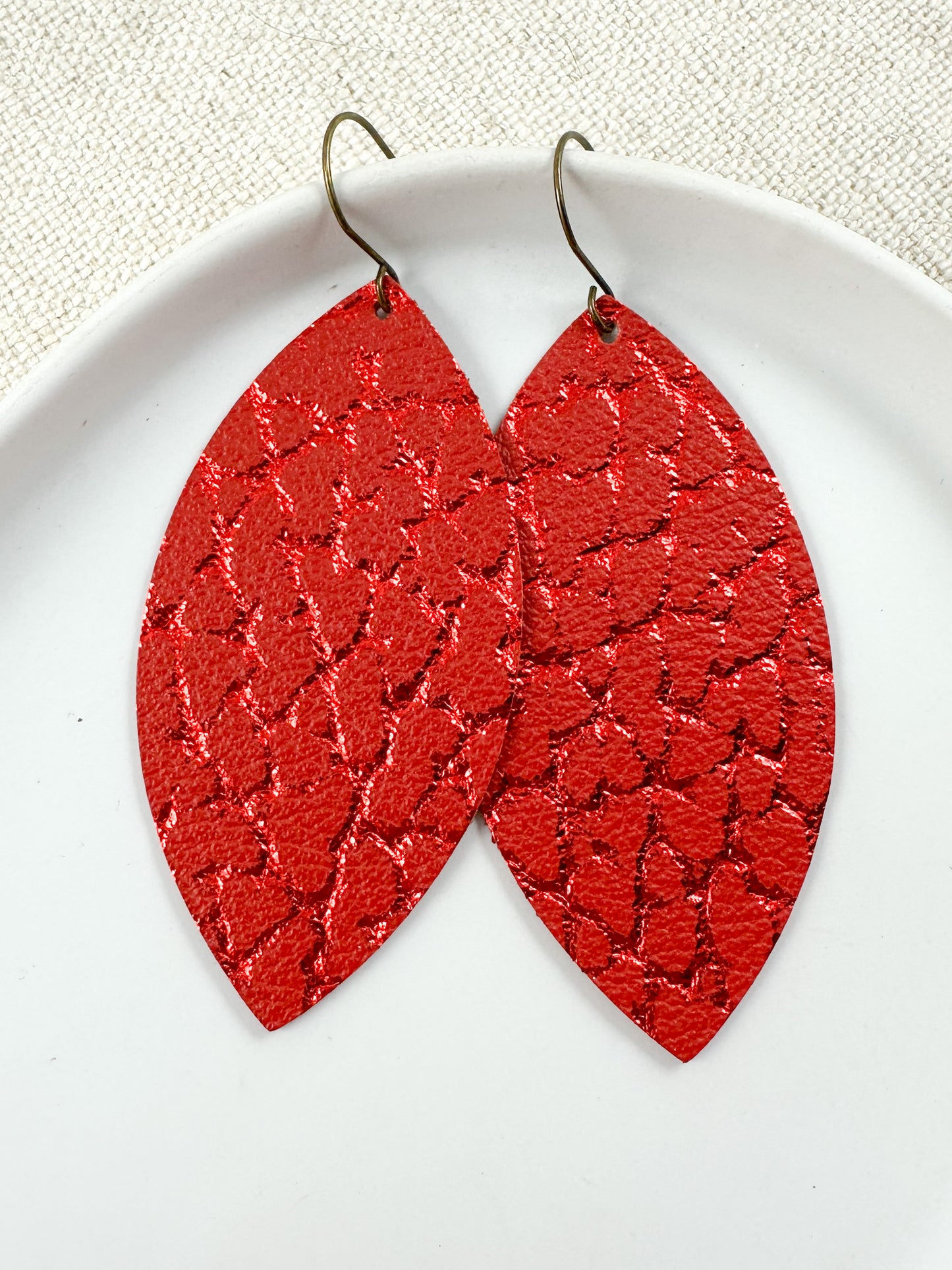 Fiery Petal Earrings