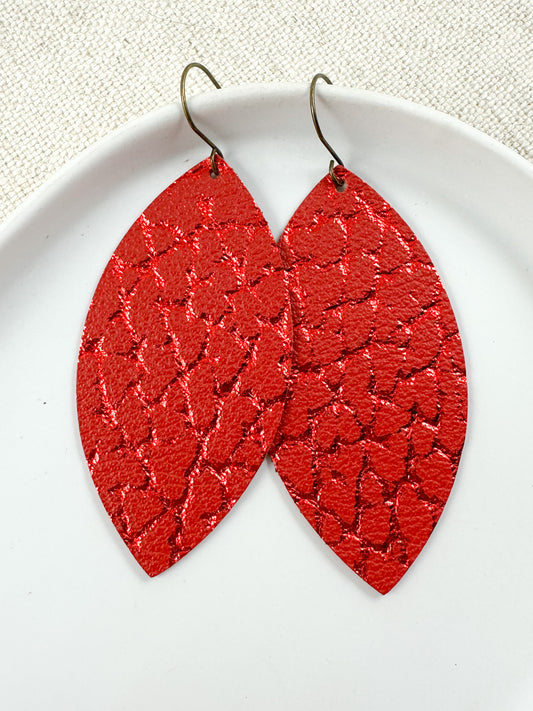 Fiery Petal Earrings