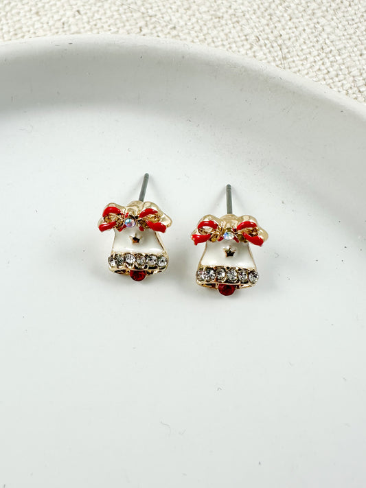 Christmas Bell Studs