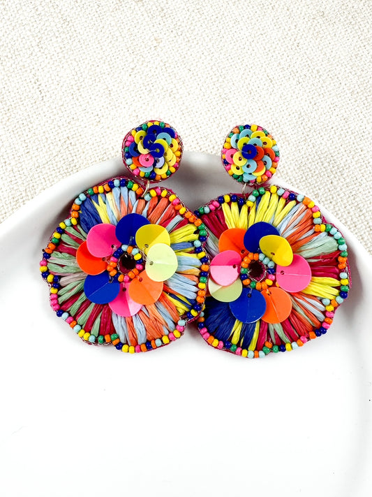 Vibrant Life Earrings, Neon