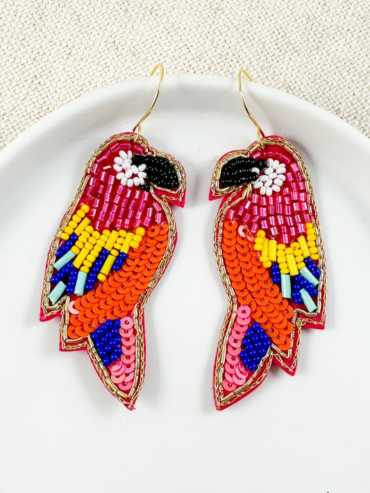 Tropical Living Earrings, Pink