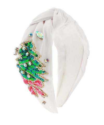 Holiday Cheer Headband, White