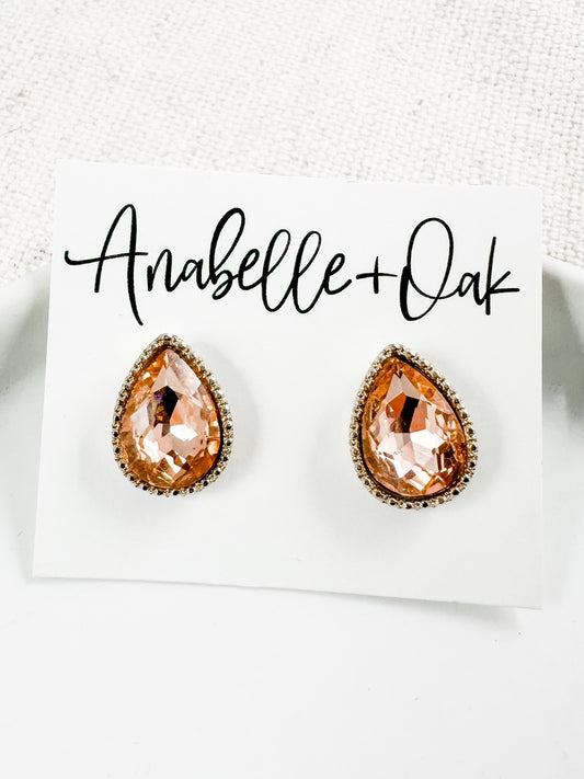 Star Gazing Studs, Rose Gold