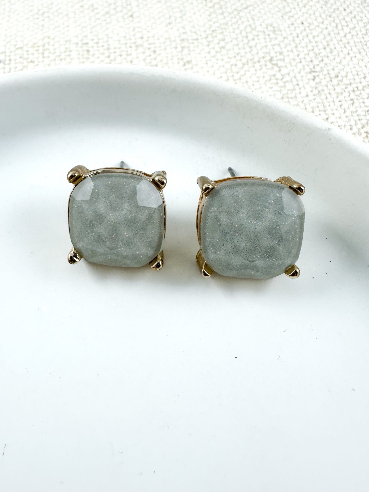 Halo Glow Studs, Gray