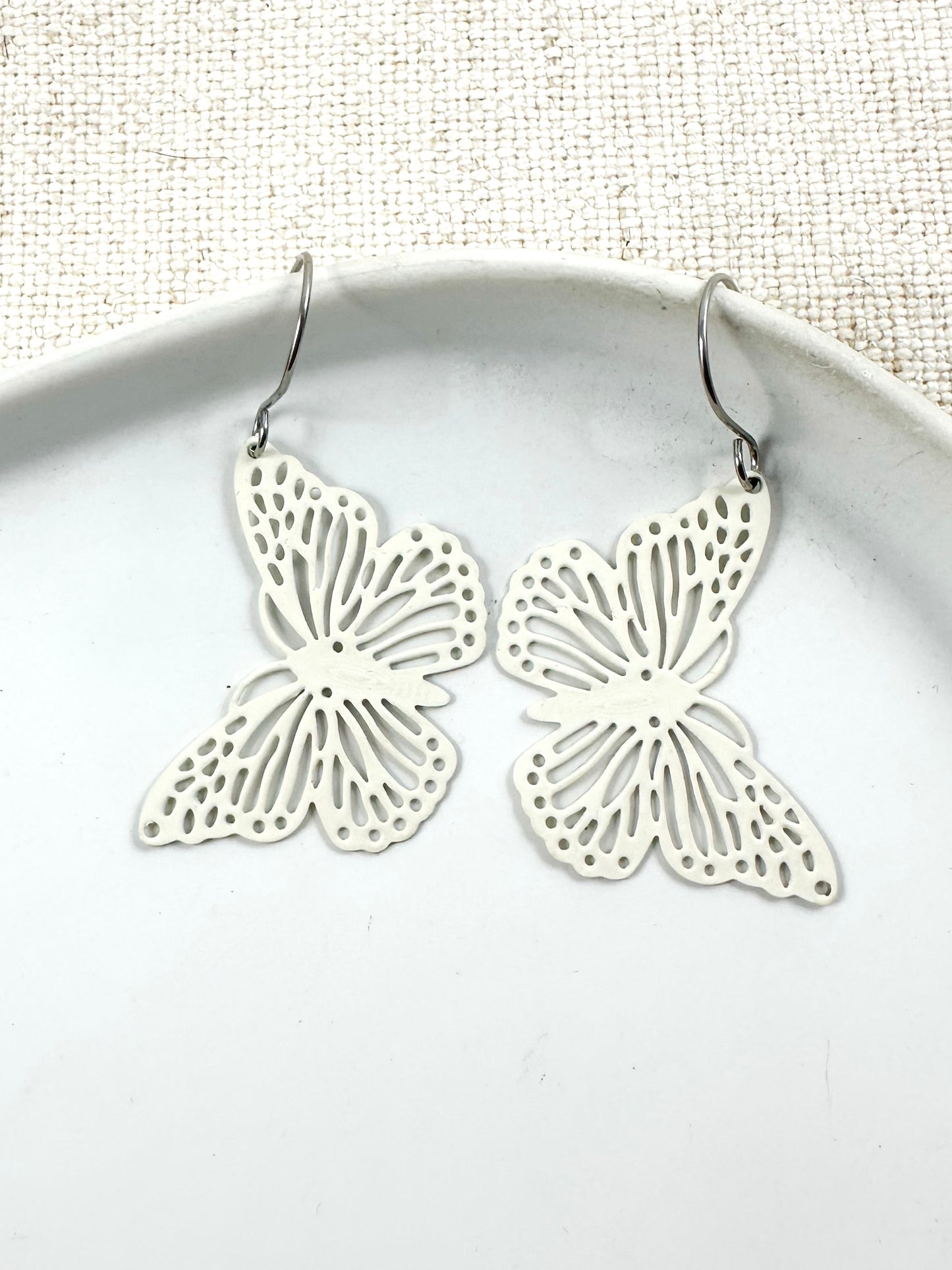 Flight & Fancy Earrings, Ivory