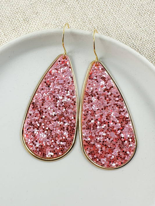 Cheers To This Earrings, Pink