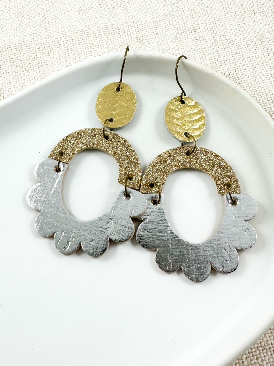 Silver Sunbeam Earrings