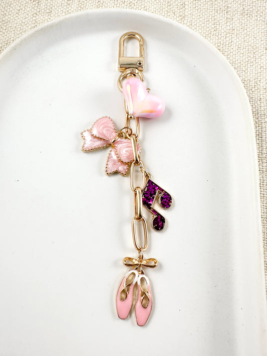 Bows & Ballet Bag Charm