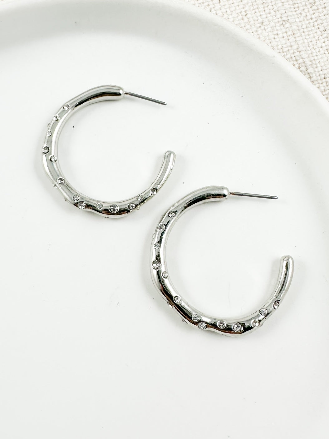 Illusion Hoops, Silver