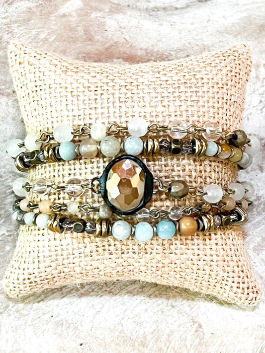 Quartz & Clay Bracelet