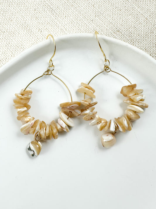 Pebble Serenade Earrings, Ivory