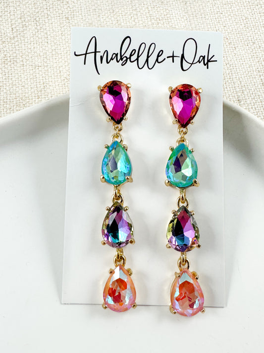 Starlight Tier Earrings, Pastel