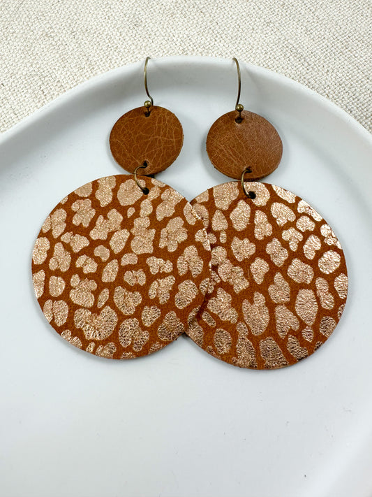 Copper Glow Earrings, Large