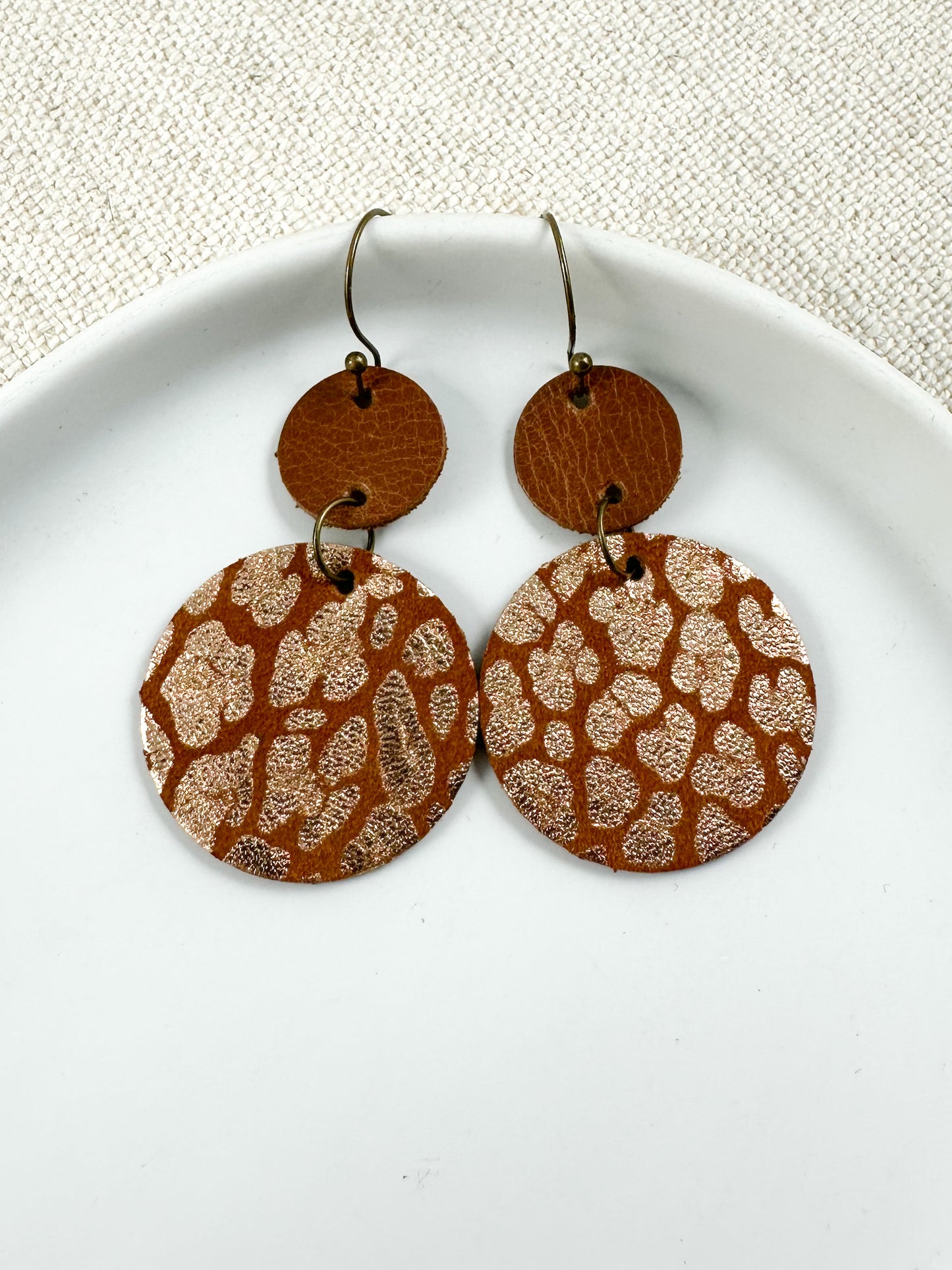 Copper Glow Earrings, Small