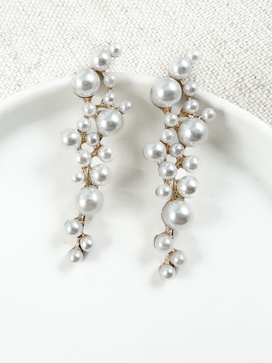 Waterfall Pearl Earrings