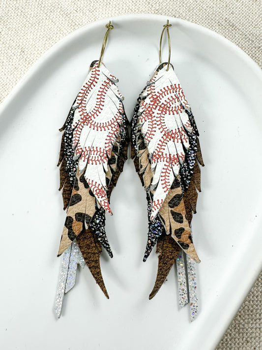 Curveball Feather Earrings