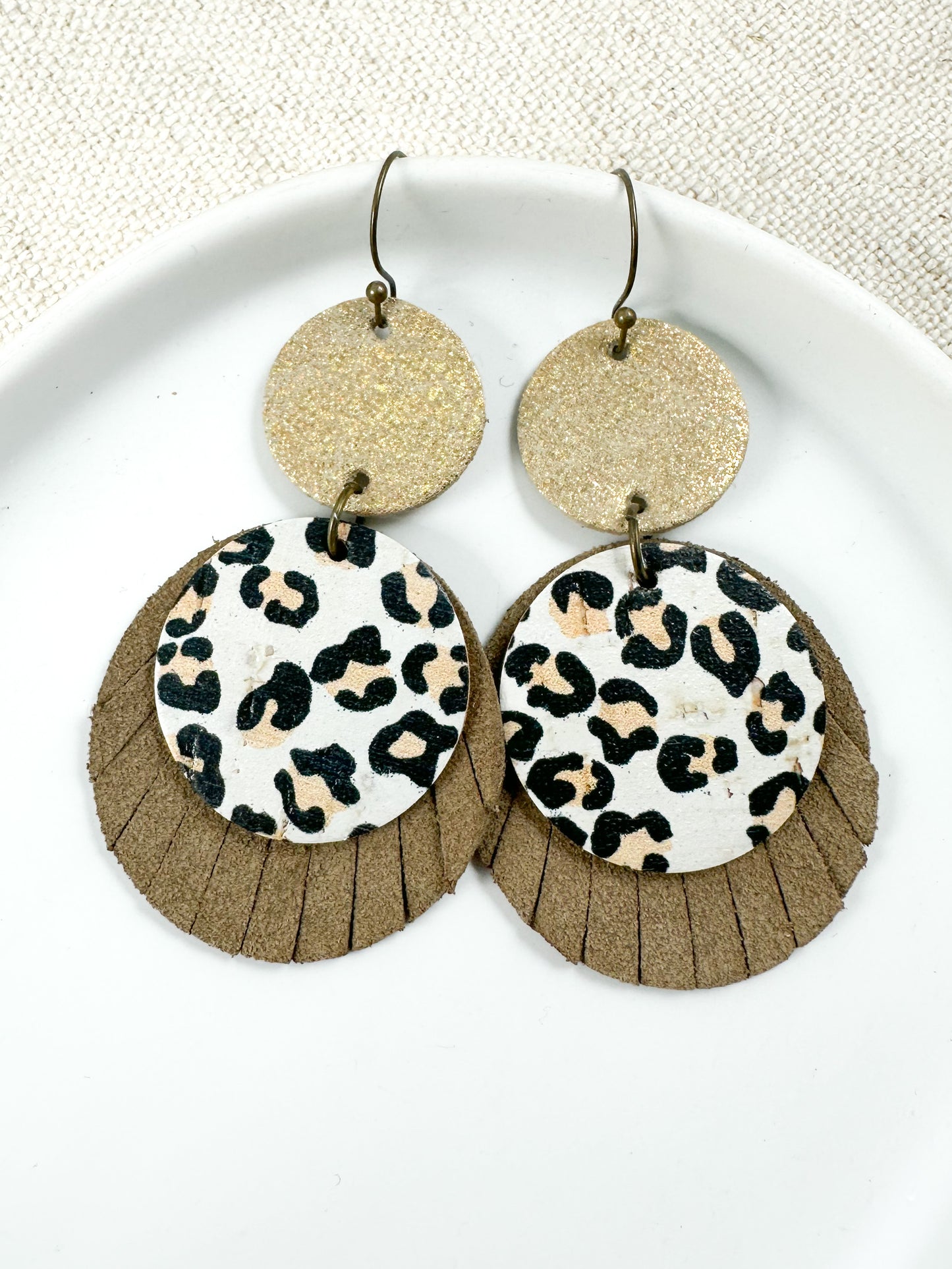 Fearless Soul Earrings, Taupe